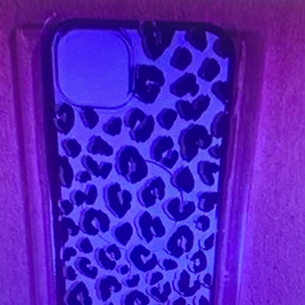 Leopard Print Phone Case - Purple